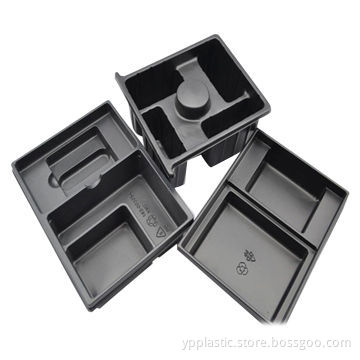 Black PP blister tray for electronic and hardware